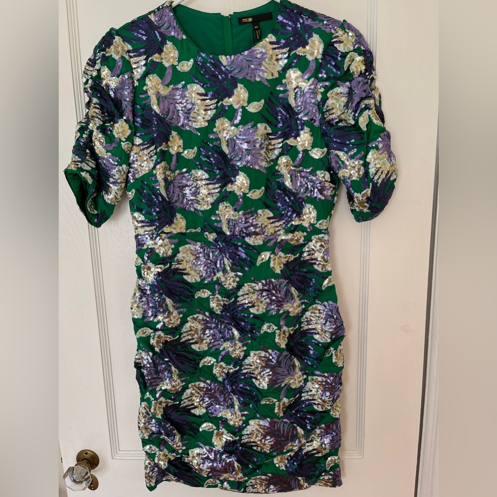 Maje Sequin Party Dress Size 40 / US 8